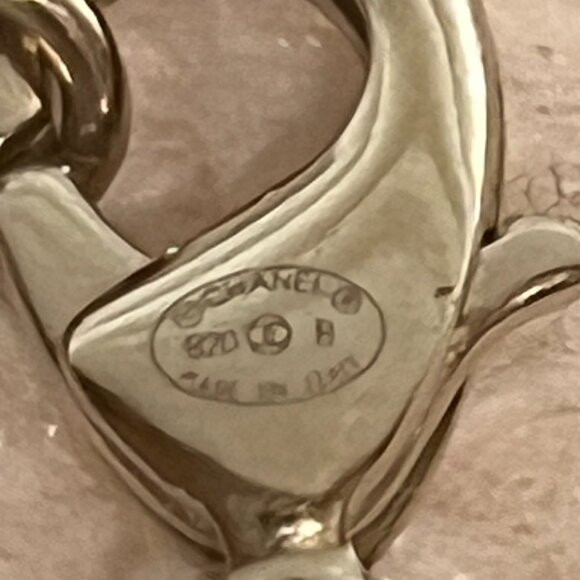 CHANEL Pendant Necklace Clover Star Lambskin Leather Chain CC Logo Dog Tag NEW - Picture 13 of 13